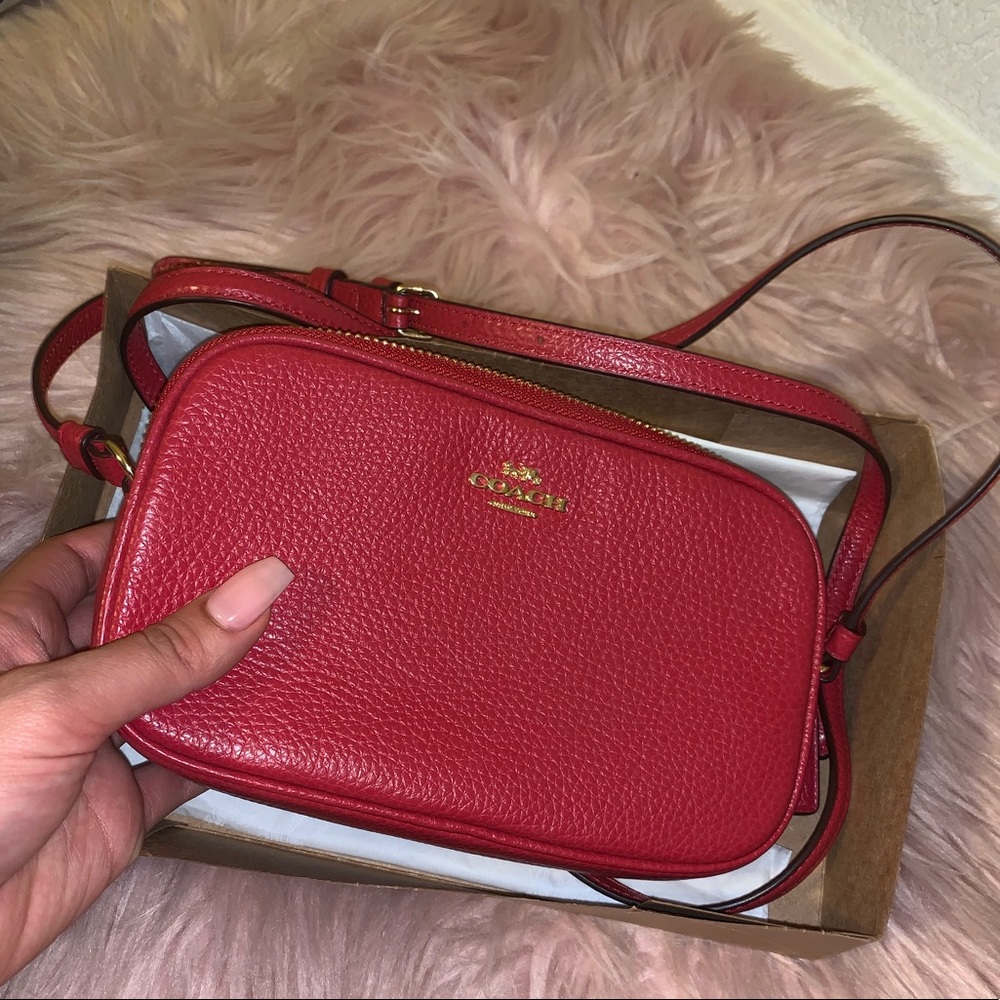 Coach leather crossbody handbag